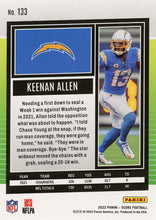 将图片加载到图库查看器,2022 Panini Score Base Keenan Allen #133 Los Angeles Chargers