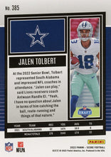 تحميل الصورة إلى عارض المعرض، 2022 Panini Score Rookies Jalen Tolbert RC #385 Dallas Cowboys