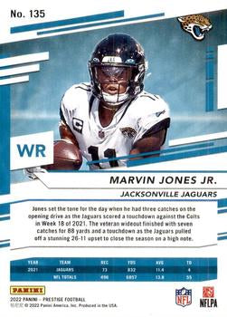 2022 Panini Prestige Base Marvin Jones Jr. #135 Jacksonville Jaguars