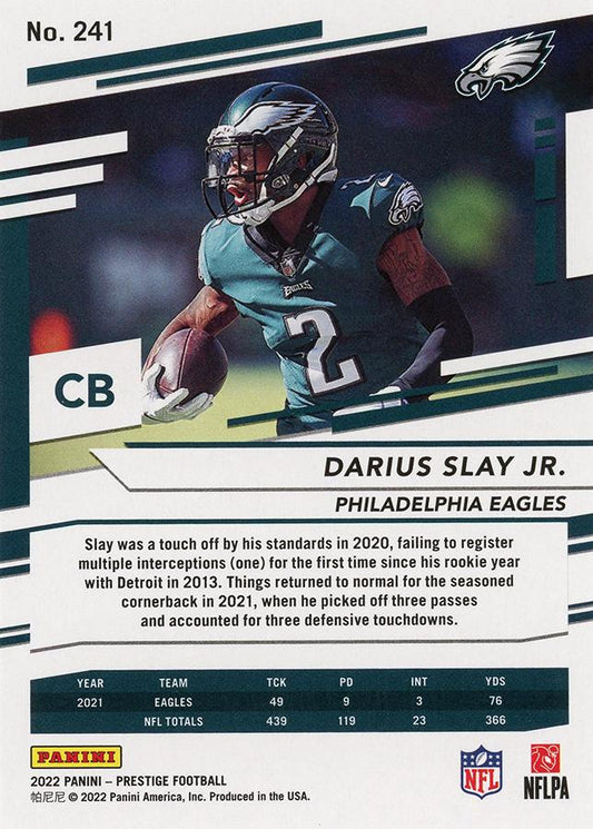 2022 Panini Prestige Base Darius Slay Jr. #241 Philadelphia Eagles