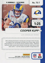 将图片加载到图库查看器,2022 Panini Prestige Time Stamped Cooper Kupp TS-7 Los Angeles Rams