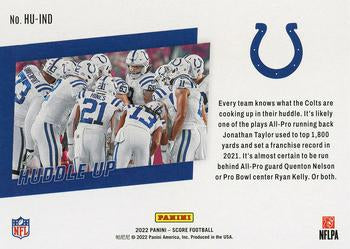 2022 Panini Score Huddle Up Indianapolis Colts HU-IND Indianapolis Colts