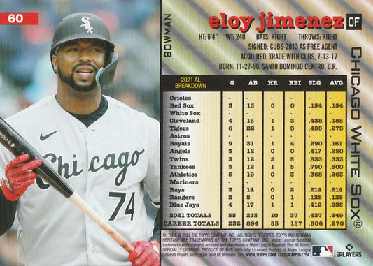 2022 Bowman Heritage Eloy Jimenez #60 Chicago White Sox