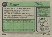 تحميل الصورة إلى عارض المعرض، 2023 Topps Heritage JJ Bleday RC #385 ميامي مارلينز