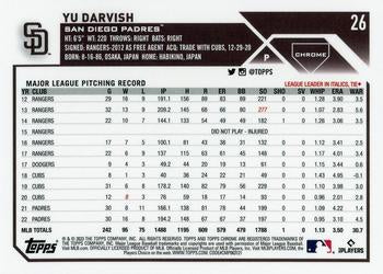 2023 Topps Chrome Yu Darvish #26 San Diego Padres