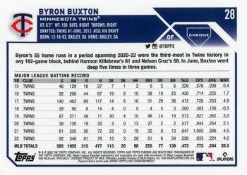 2023 Topps Chrome Byron Buxton #28 Minnesota Twins