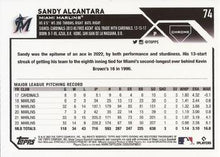 将图片加载到图库查看器,2023 Topps Chrome Sandy Alcantara #74 Miami Marlins