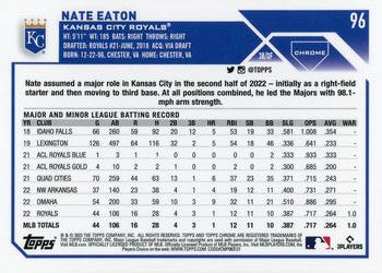 2023 Topps Chrome Nate Eaton RC #96 Kansas City Royals