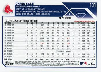 2023 Topps Chrome Chris Sale #131 Boston Red Sox