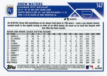 2023 Topps Chrome Drew Waters RC #147 Kansas City Royals
