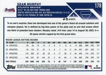 2023 Topps Chrome Sean Murphy #178 Atlanta Braves