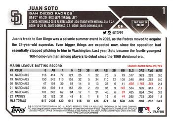 2023 Topps Gold Star Juan Soto #1 San Diego Padres