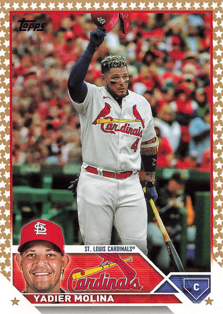 2023 Topps Gold Star Yadier Molina #4 St. Louis Cardinals