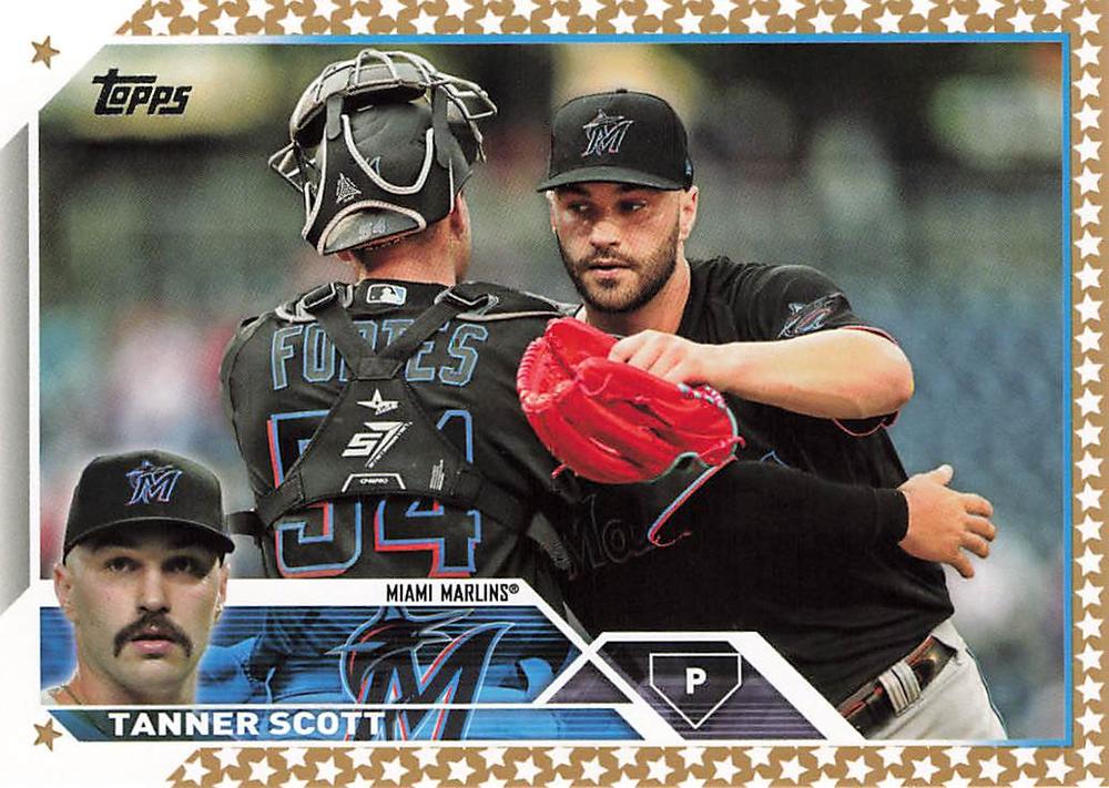 2023 Topps Gold Star Tanner Scott #18 Miami Marlins