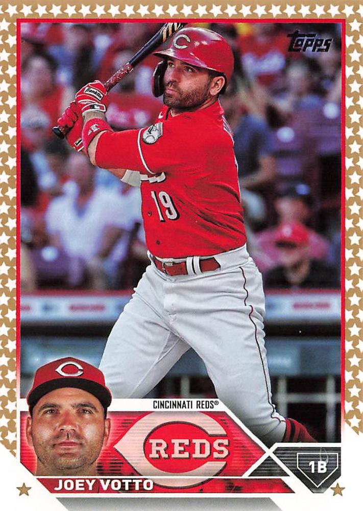 2023 Topps Gold Star Joey Votto #19 Cincinnati Reds