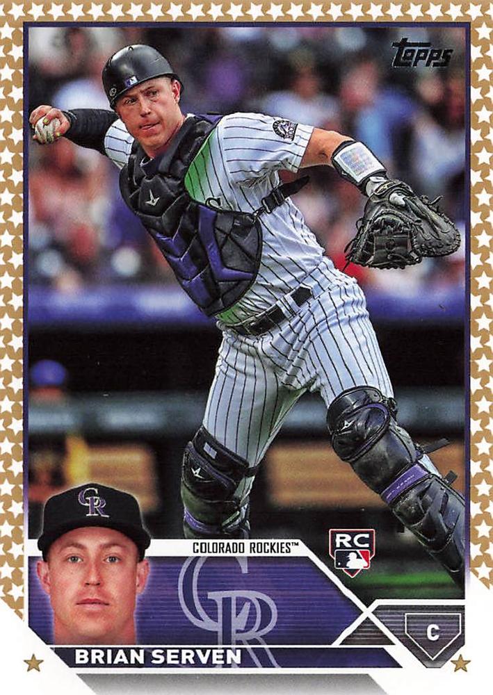 2023 Topps Gold Star Brian Serven Rookie #41 Colorado Rockies