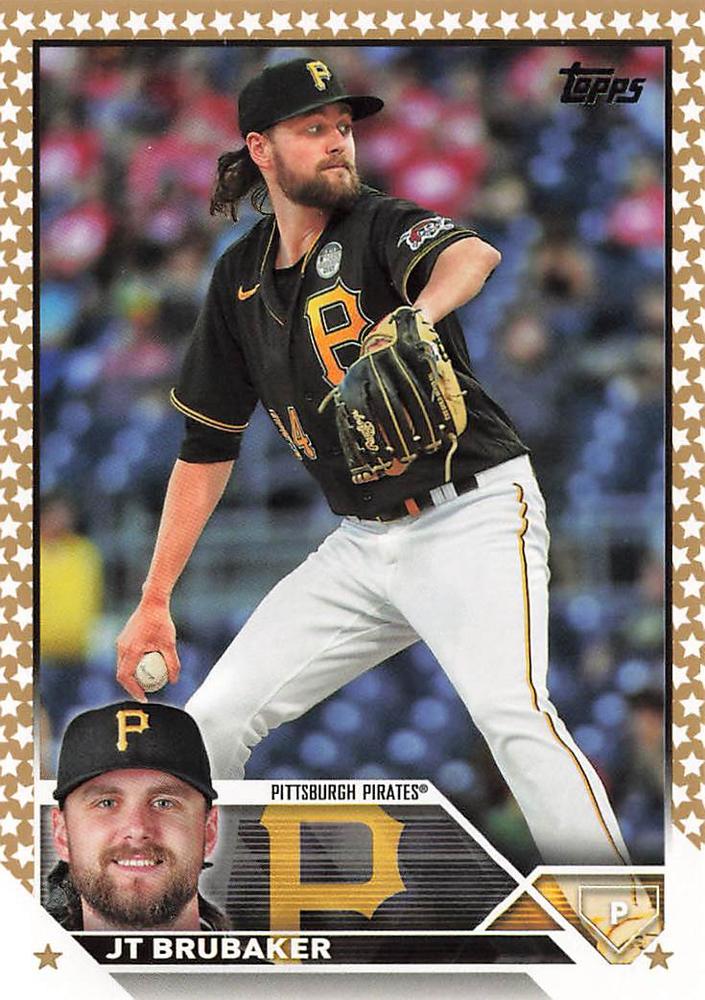 2023 Topps Gold Star JT Brubaker #75 Pittsburgh Pirates