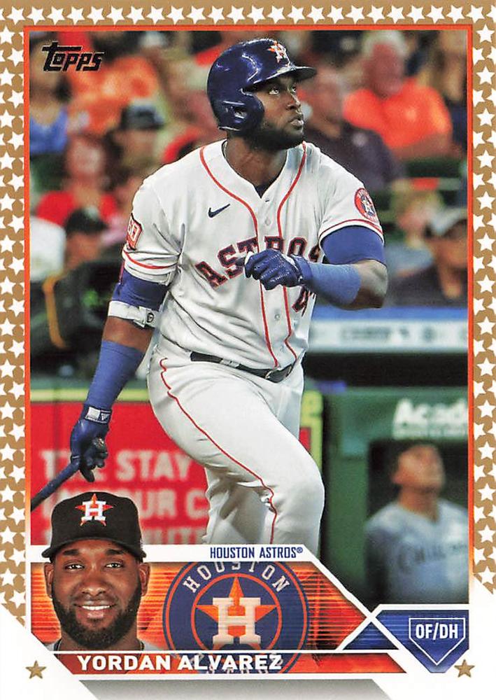 2023 Topps Gold Star Yordan Alvarez #181 Houston Astros