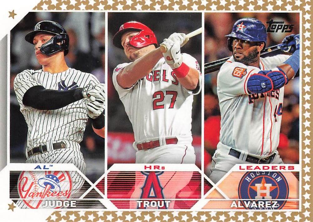 2023 Topps Gold Star Aaron Judge League Leaders #246 New York Yankees