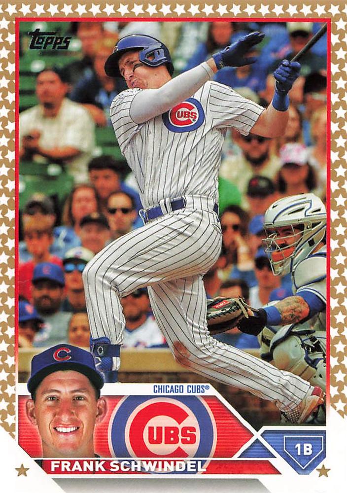 2023 Topps Gold Star Frank Schwindel #249 Chicago Cubs