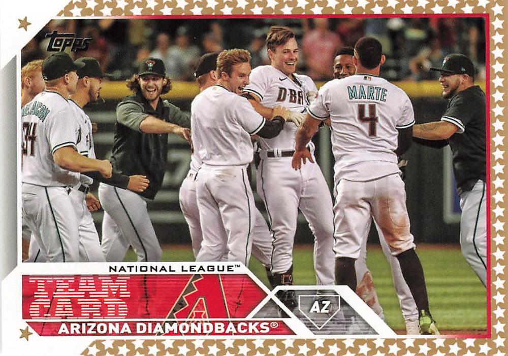 2023 Topps Gold Star Arizona Diamondbacks Team Card #263 Arizona Diamondbacks