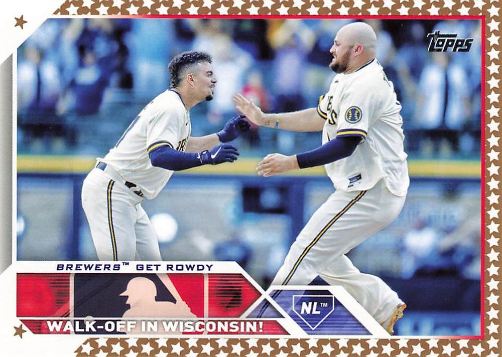 2023 Topps Gold Star Gold Star Combo Cards Rowdy Tellez #457 Milwaukee Brewers