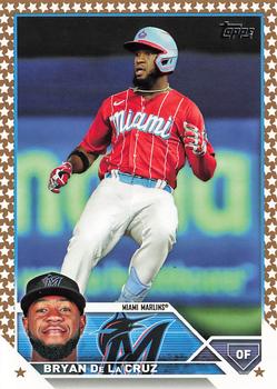 2023 Topps Gold Star Gold Star Bryan De La Cruz #599 Miami Marlins