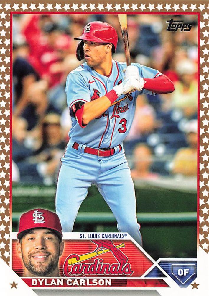 2023 Topps Gold Star Gold Star Dylan Carlson #624 St. Louis Cardinals