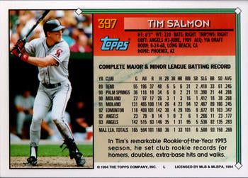 1994 Topps Tim Salmon ASR # 397 California Angels