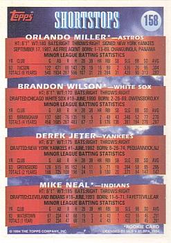 1994 Topps SS Prospects #158 Derek Jeter / Orlando Miller / Brandon Wilson / Mike Neal RC