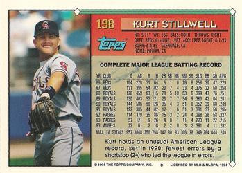 1994 Topps Kurt Stillwell # 198 California Angels
