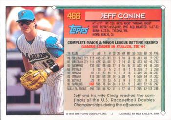 1994 Topps Jeff Conine ASR # 466 Florida Marlins