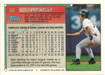 1994 Topps Pat Kelly # 88 New York Yankees