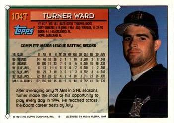 1994 Topps Traded Turner Ward 104T Milwaukee Brewers