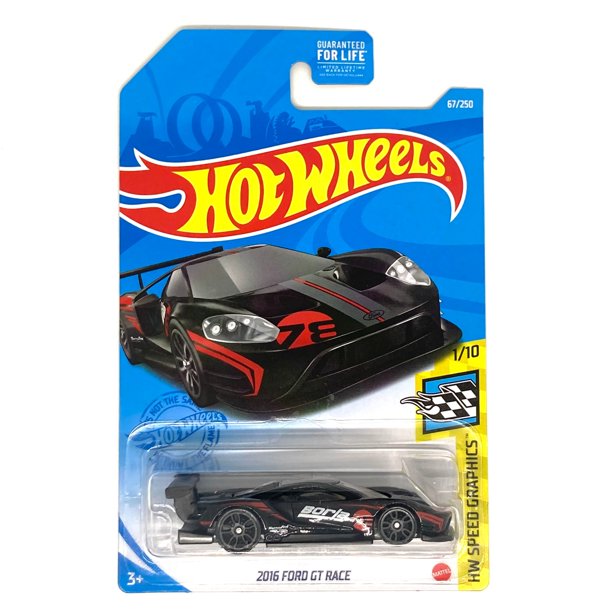Hot Wheels 2016 Ford GT Race, HW Speed Graphics 1/10, 67/250