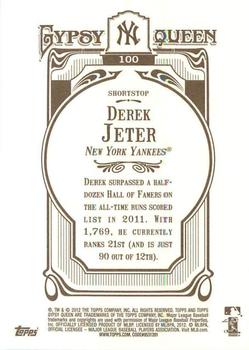 2012 Topps Gypsy Queen Derek Jeter # 100a New York Yankees