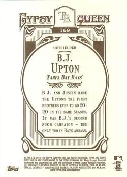 2012 Topps Gypsy Queen B.J. Upton # 169 Tampa Bay Rays