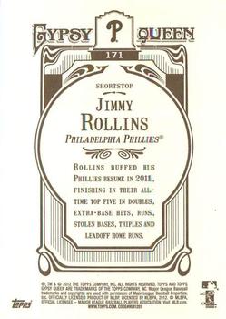 2012 Topps Gypsy Queen Jimmy Rollins # 171 Philadelphia Phillies