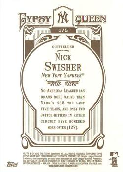 2012 Topps Gypsy Queen Nick Swisher # 175 New York Yankees
