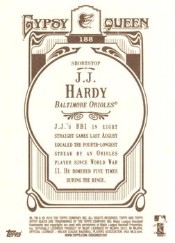 2012 Topps Gypsy Queen J.J. Hardy # 188 Baltimore Orioles