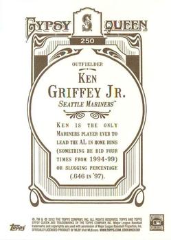 2012 Topps Gypsy Queen Ken Griffey Jr. # 250a Seattle Mariners