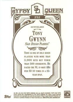 2012 Topps Gypsy Queen Tony Gwynn # 252a San Diego Padres