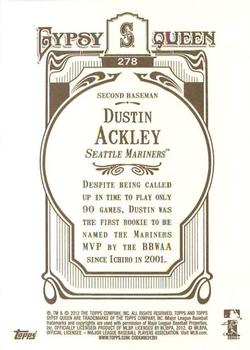 2012 Topps Gypsy Queen Dustin Ackley # 278 Seattle Mariners