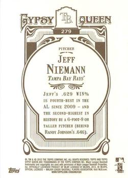 2012 Topps Gypsy Queen Jeff Niemann # 279 Tampa Bay Rays