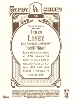 2012 Topps Gypsy Queen James Loney # 38 Los Angeles Dodgers