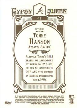 2012 Topps Gypsy Queen Tommy Hanson # 42 Atlanta Braves