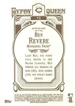 2012 Topps Gypsy Queen Ben Revere # 73 Minnesota Twins