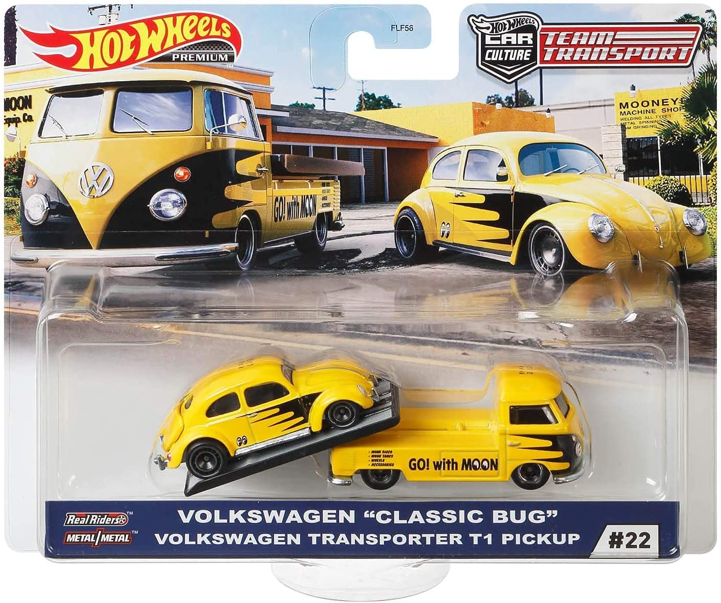 Hot Wheels Car Culture Team Transport Volkswagen "Classic Bug" & Volkswagen Transporter T1 Pickup - walk-of-famesports