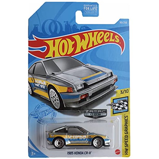 Hot Wheels 1985 Honda CRX, HW Speed Graphics 3/10 Zamac 90/250