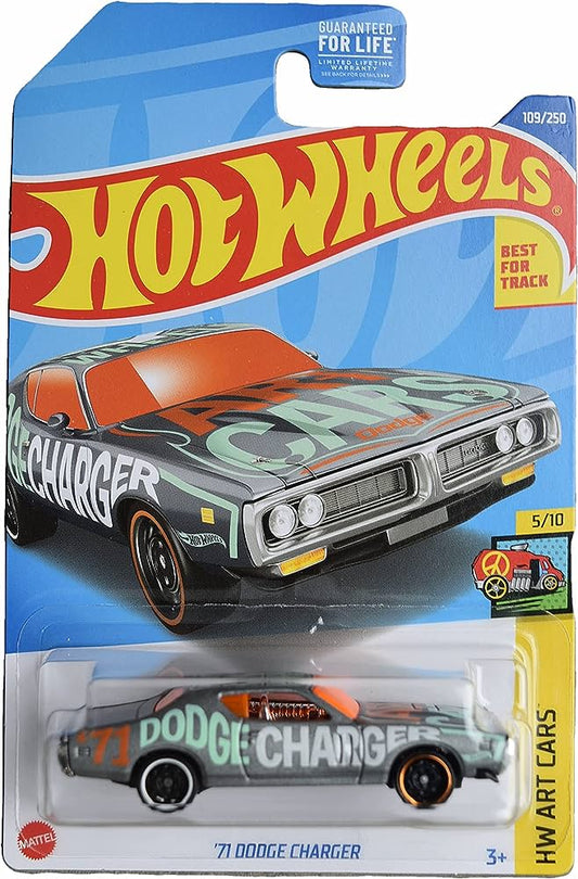 Hot Wheels '71 Dodge Charger HW Art Cars 5/10 109/250 - Assorted